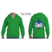 50-50 Full Zippered Hoodie with Blue Hen